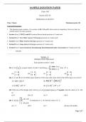 Sample question paper class 12 mathematics