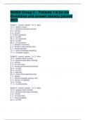 NIHSS Group C - Patients 1-6 for me Questions and answer already passed 2023