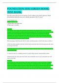 FOUNDATION HESI &lpar;GREEN BOOK&rpar; TEST BANK&period;