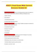 NU671 Final Exam With Correct Answers Graded A&plus;