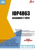 IOP4863 ASSIGNMENT 2 2023 (628864)