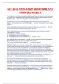 EDF-3151 FINAL EXAM QUESTIONS AND  ANSWERS RATED A