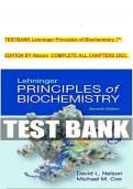 TESTBANK Lehninger Principles of Biochemistry 7th EDITION BY Nelson COMPLETE ALL CHAPTERS 2023&period; 