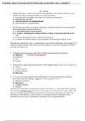 NURSING MISC 3P EXAM QUESTIONS AND ANSWERS,100% CORREC
