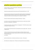 practice questions pmhnp&vert; Questions With 100&percnt; Correct Answers &vert; Verified