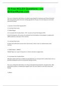 75 Free NCLEX Questions - c&sol;o BrilliantNurse&period;com&vert; Questions With 100&percnt; Correct Answers &vert; Verified