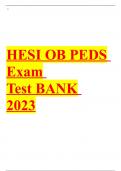 HESI OB PEDS Exam Test BANK 2023
