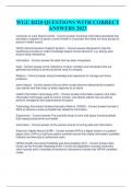WGU D220 Exam Questions with 100&percnt; correct Answers 2023