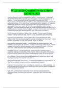 WGU D220 Exam Questions with 100&percnt; correct Answers 