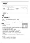 AQA AS ECONOMICS Paper 2 MAY 2023 QUESTION PAPER - The National Economy in a Global Context