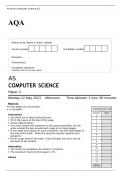 AQA AS COMPUTER SCIENCE Paper 2  MAY 2023 OFFICIAL QUESTION PAPER