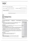 AQA AS MATHEMATICS Paper 2 MAY 2023 OFFICIAL QUESTION PAPER
