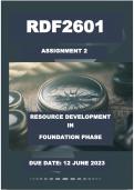 RDF2601 ASSIGNMENT 2 ANSWERS (DUE 12 JUNE 2023)