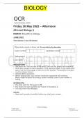 OCR AS Level Biology A H020&sol;01 JUNE 2022 FINAL QUESTION PAPER  Breadth in biology