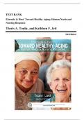 Test Bank - Ebersole and Hess' Toward Healthy Aging&colon; Human Needs and Nursing Response&comma; 9th and 10th Edition by Touhy &vert; All Chapters