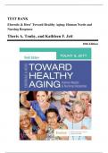 Test Bank - Ebersole and Hess' Toward Healthy Aging-Human Needs and Nursing Response&comma; 10th Edition &lpar;Touhy&comma; 2020&rpar;&comma; Chapter 1-36 &vert; All Chapters