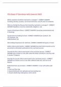 CFA Exam 37 Questions with Answers 2023,100% CORRECT