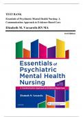 Test Bank - Essentials of Psychiatric Mental Health Nursing&comma; 3rd Edition &lpar;Varcarolis&comma; 2017&rpar;&comma; Chapter 1-28 &vert; All Chapters