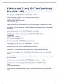 Lifeboatman Exam&vert; 154 Test Questions&vert; Accurate 100&percnt;