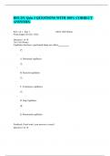 BIO 251 Quiz 3 QUESTIONS WITH 100% CORRECT ANSWERS.