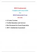 HESI Fundamentals Complete and Latest Guide For HESI Fundamentals Exam:  12 Latest Versions, Best Document for Exam Preparation| 2023/2024 update