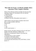 Maryville 612 Exam 1 workbook multiple choice Questions With Complete Solutions