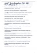 ASATT Exam Questions With 100&percnt; Correct Answers&excl;&excl;