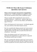 NURS 612 Maryville Exam 3/Abdomen Questions And Answers