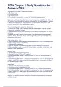 RETA Chapter 1 Study Questions And Answers 2023&period;
