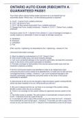ONTARIO AUTO EXAM &lpar;RIBO&rpar;WITH A GUARANTEED PASS&excl;&excl;