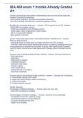 IBA 460 exam 1 brooks Already Graded A&plus;
