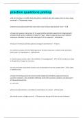 practice questions pmhnp &vert; Questions With 100&percnt; Correct Answers  &vert; Verified