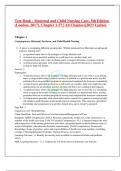 Test Bank - Maternal and Child Nursing Care&comma; 5th Edition &lpar;London&comma; 2017&rpar;&comma; Chapter 1-57 &vert; All Chapters&vert;2023 Update 