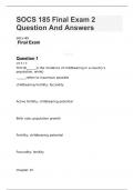 SOCS 185 Final Exam 2 &ndash; Question And Answers