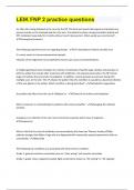 LEIK FNP 2 practice &vert; Questions With 100&percnt; Correct Answers  &vert; Verified
