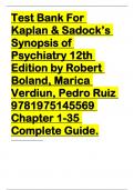Kaplan & Sadock’s Synopsis of Psychiatry 12th Edition by Robert Boland