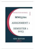 MNG3701 Assignment 1 Semester 1 2023