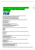 PN VATI Comprehensive Predictor 2020 Green Light Exam Study Questions