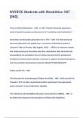 NYSTCE Students with Disabilities CST &lbrack;060&rsqb; 2023 QUESTIONS & ANSWERS 2023 &lpar; A&plus; GRADED 100&percnt; VERIFIED&rpar;ERS &lpar; A&plus; GRADED 100