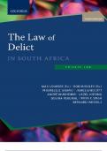 THE LAW OF DELICT IN SOUTH AFRICA