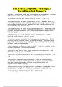 Red Cross Lifeguard Training&sol;72 Questions And Answers