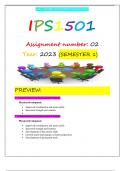 IPS1501 ASSIGNMENT 2 S1 2023