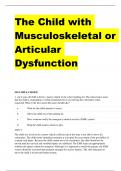 The Child with Musculoskeletal or Articular Dysfunction/ with Questions And Answers 