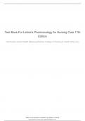 test-bank-for-lehnes-pharmacology-for-nursing-care-11th-edition &lpar;1&rpar;