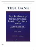 Test Bank: Psychotherapy for the Advanced Practice Psychiatric Nurse, Second Edition: A How-To Guide for Evidence- Based Practice 2nd Edition