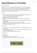 Desertification Detailed Notes