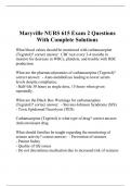Maryville NURS 615 Exam 2 Questions With Complete Solutions