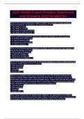 ACE Health Coach Practice Questions and Answers 2023 Graded A&plus;