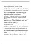 Certified Medication Aide Practice Exam