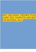 INSY 2303 EXAM 3 REVIEW STUDY GUIDE 2023 COMPLETE AND BEST FOR REVISION 2023.